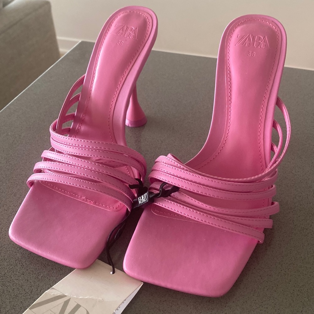 Zara heels never worn. Purchased for 60. Asking for 45